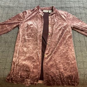 Dusty mauve/purple velvet jacket size medium
